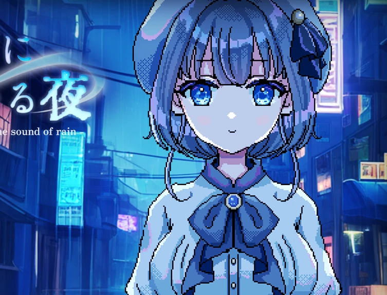 安卓+电脑【像素/动态】雨声弥漫的夜晚 骑-次元总站